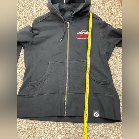 American Giant Black Full Zip Hoodie Jacket Women’s size‎ Large - Picture 6 of 13